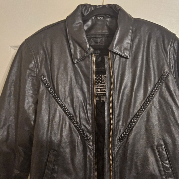 Women's USA Bikers Dream Apparel Genuine Leather 3M Thinsulate Motorcycle Jacket - Picture 2 of 16